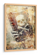 Ilustración de dibujo de calavera divertida 14 - Rafal Kulik | Cuadro decorativo de Canvas Lab