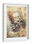 Ilustración de dibujo de calavera divertida 14 - Rafal Kulik | Cuadro decorativo de Canvas Lab