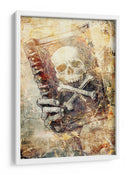 Ilustración de dibujo de calavera divertida 14 - Rafal Kulik | Cuadro decorativo de Canvas Lab