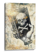 Ilustración de un dibujo divertido de una calavera 13 - Rafal Kulik | Cuadro decorativo de Canvas Lab