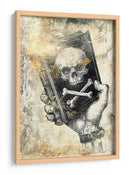 Ilustración de un dibujo divertido de una calavera 13 - Rafal Kulik | Cuadro decorativo de Canvas Lab