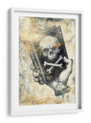 Ilustración de un dibujo divertido de una calavera 13 - Rafal Kulik | Cuadro decorativo de Canvas Lab