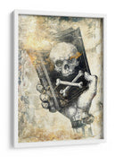 Ilustración de un dibujo divertido de una calavera 13 - Rafal Kulik | Cuadro decorativo de Canvas Lab