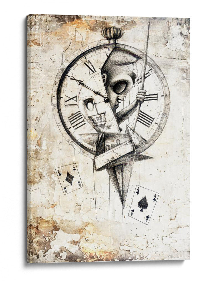 Ilustración de dibujo de calavera divertida 10 - Rafal Kulik | Cuadro decorativo de Canvas Lab