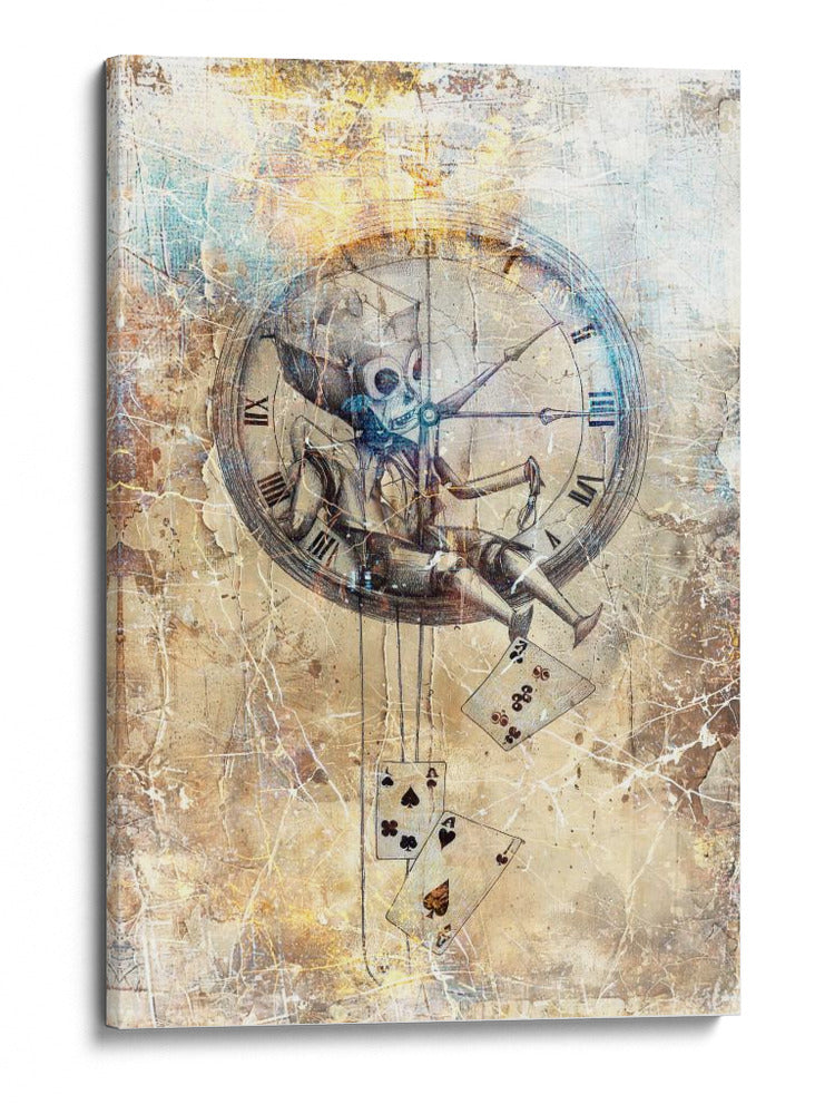 Ilustración de dibujo de calavera divertida 09 - Rafal Kulik | Cuadro decorativo de Canvas Lab