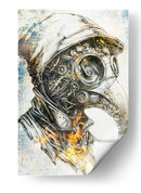 Ilustración de dibujo de calavera divertida 08 - Rafal Kulik | Cuadro decorativo de Canvas Lab