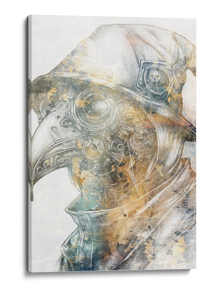 Ilustración de dibujo de calavera divertida 07 - Rafal Kulik | Cuadro decorativo de Canvas Lab