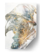 Ilustración de dibujo de calavera divertida 07 - Rafal Kulik | Cuadro decorativo de Canvas Lab