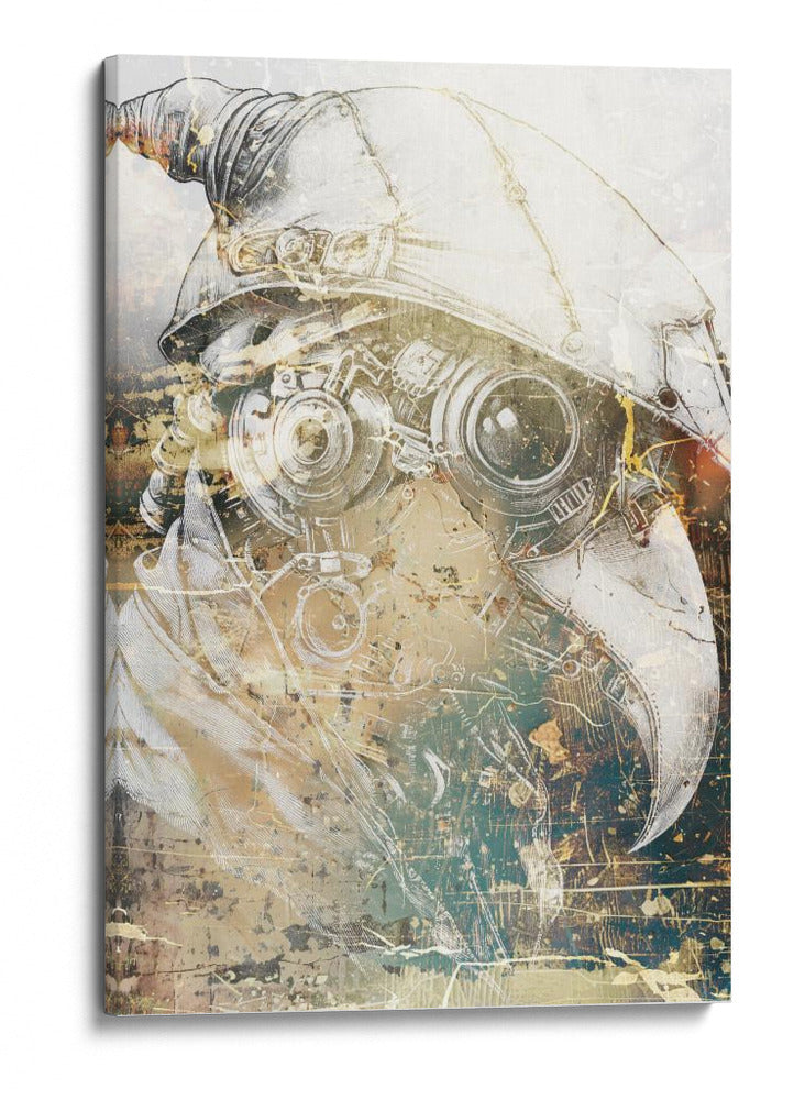 Ilustración de dibujo de calavera divertida 06 - Rafal Kulik | Cuadro decorativo de Canvas Lab