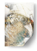 Ilustración de dibujo de calavera divertida 06 - Rafal Kulik | Cuadro decorativo de Canvas Lab