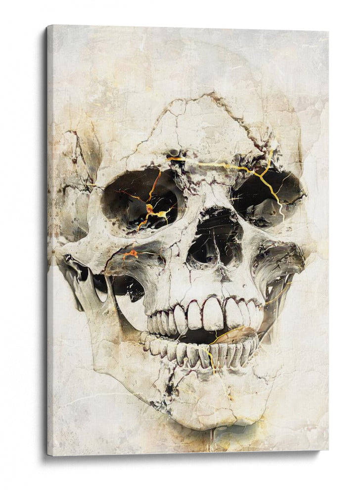 Ilustración de dibujo de calavera divertida 04 - Rafal Kulik | Cuadro decorativo de Canvas Lab