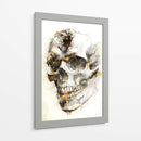 Ilustración de dibujo de calavera divertida 03 - Rafal Kulik | Cuadro decorativo de Canvas Lab