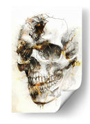 Ilustración de dibujo de calavera divertida 03 - Rafal Kulik | Cuadro decorativo de Canvas Lab