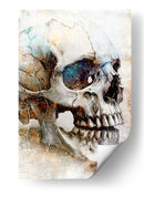 Ilustración de dibujo de calavera divertida 01 - Rafal Kulik | Cuadro decorativo de Canvas Lab