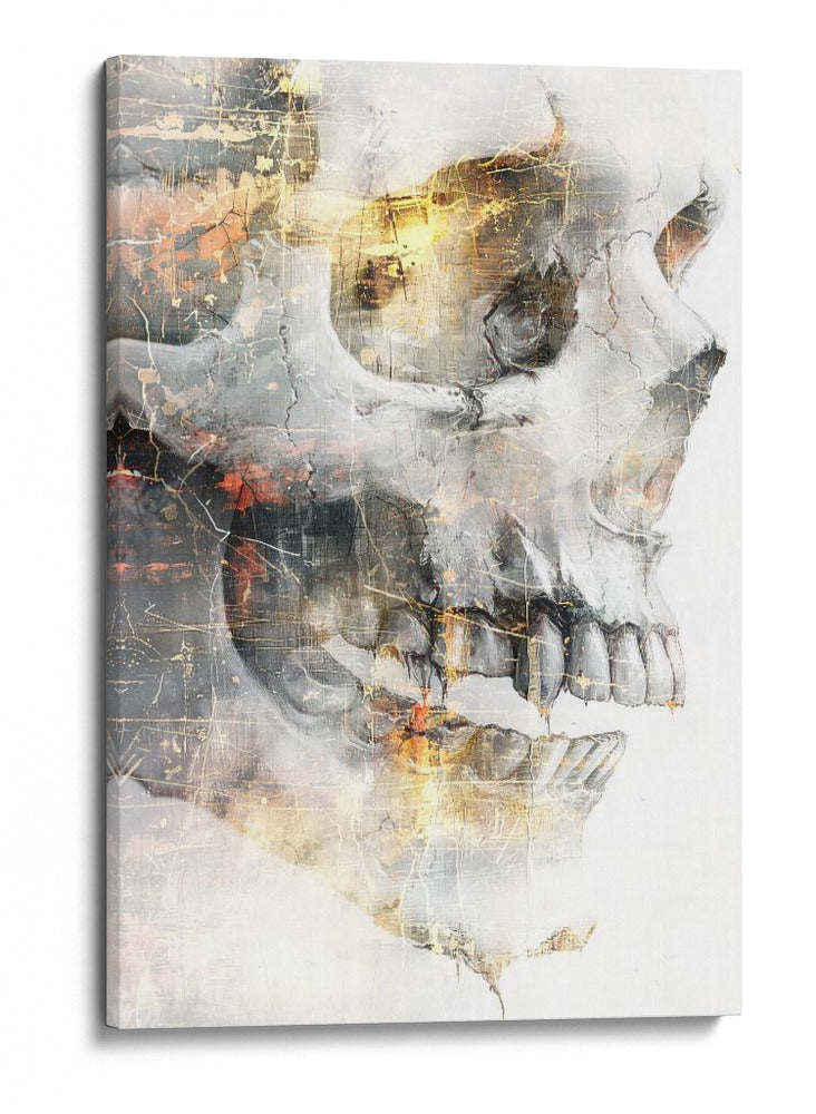 Ilustración de dibujo de calavera divertida 02 - Rafal Kulik | Cuadro decorativo de Canvas Lab
