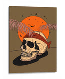 Calavera con pañuelo rojo - Nicholas | Cuadro decorativo de Canvas Lab
