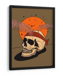 Calavera con pañuelo rojo - Nicholas | Cuadro decorativo de Canvas Lab