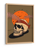Calavera con pañuelo rojo - Nicholas | Cuadro decorativo de Canvas Lab