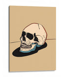 Ilustración de calavera sobre fondo beige - Nicholas | Cuadro decorativo de Canvas Lab