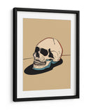 Ilustración de calavera sobre fondo beige - Nicholas | Cuadro decorativo de Canvas Lab