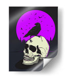 Cráneo y cuervo - Nicholas | Cuadro decorativo de Canvas Lab