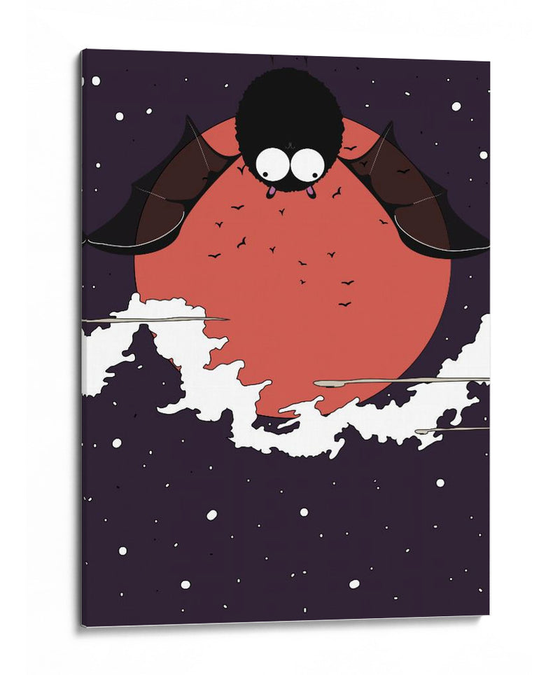 Maravilla de murciélago iluminada por la luna - Nicholas | Cuadro decorativo de Canvas Lab
