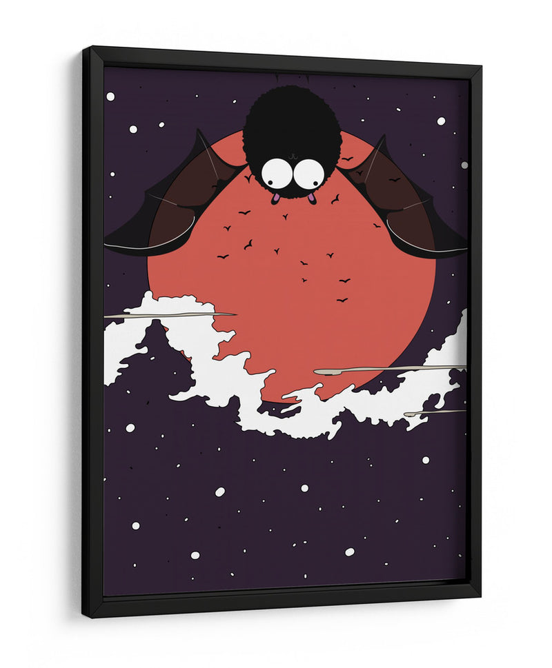 Maravilla de murciélago iluminada por la luna - Nicholas | Cuadro decorativo de Canvas Lab