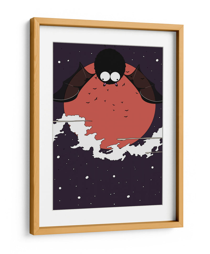 Maravilla de murciélago iluminada por la luna - Nicholas | Cuadro decorativo de Canvas Lab