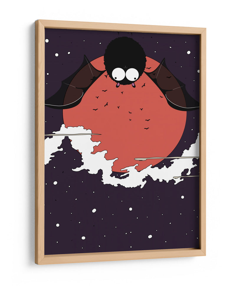 Maravilla de murciélago iluminada por la luna - Nicholas | Cuadro decorativo de Canvas Lab