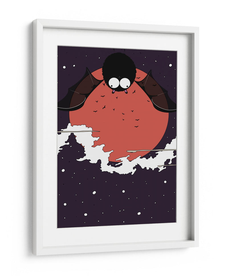 Maravilla de murciélago iluminada por la luna - Nicholas | Cuadro decorativo de Canvas Lab