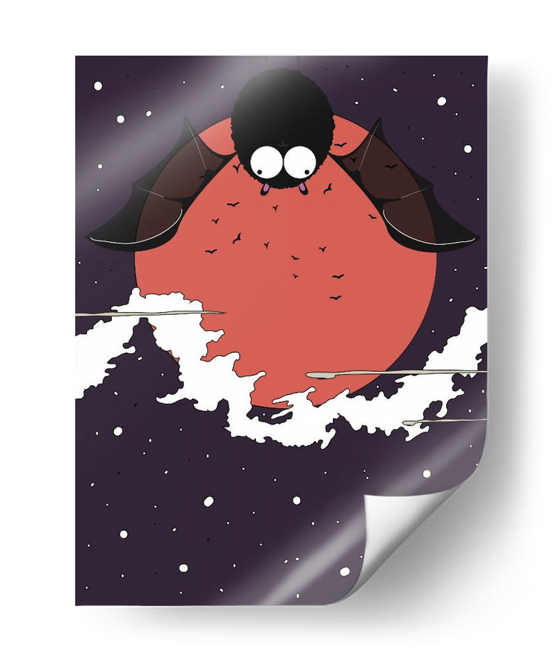 Maravilla de murciélago iluminada por la luna - Nicholas | Cuadro decorativo de Canvas Lab