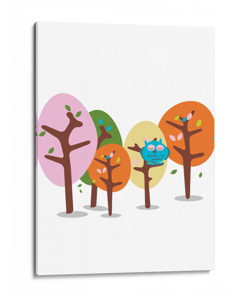 Búho del bosque de ensueño - Nicholas | Cuadro decorativo de Canvas Lab