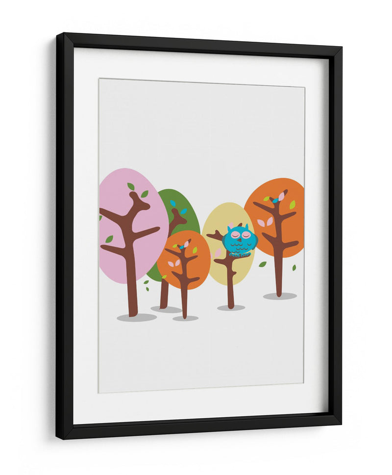 Búho del bosque de ensueño - Nicholas | Cuadro decorativo de Canvas Lab