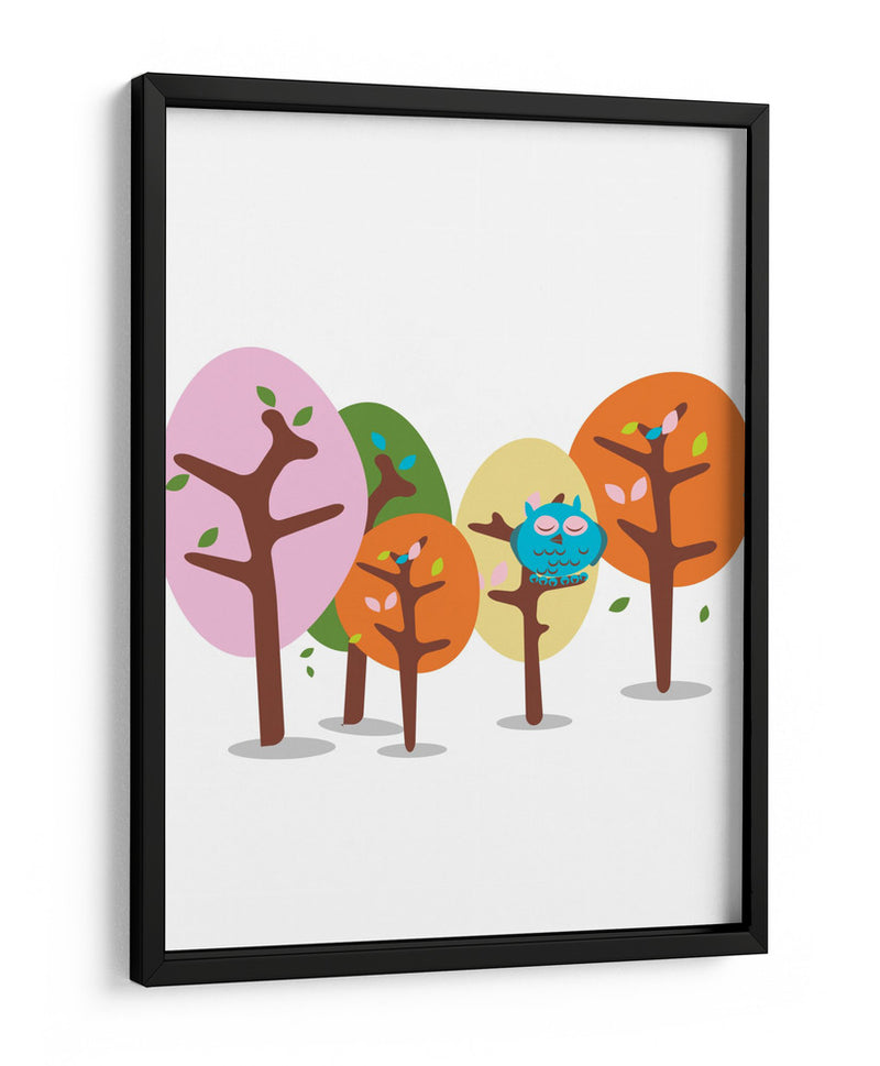 Búho del bosque de ensueño - Nicholas | Cuadro decorativo de Canvas Lab