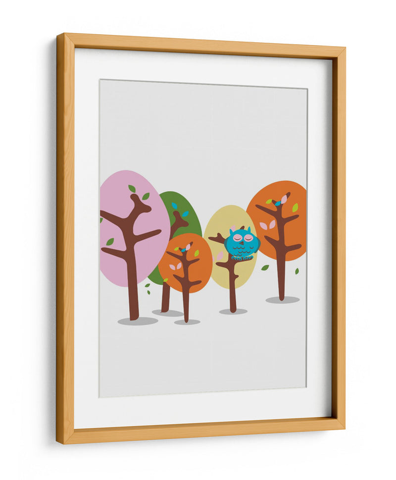 Búho del bosque de ensueño - Nicholas | Cuadro decorativo de Canvas Lab