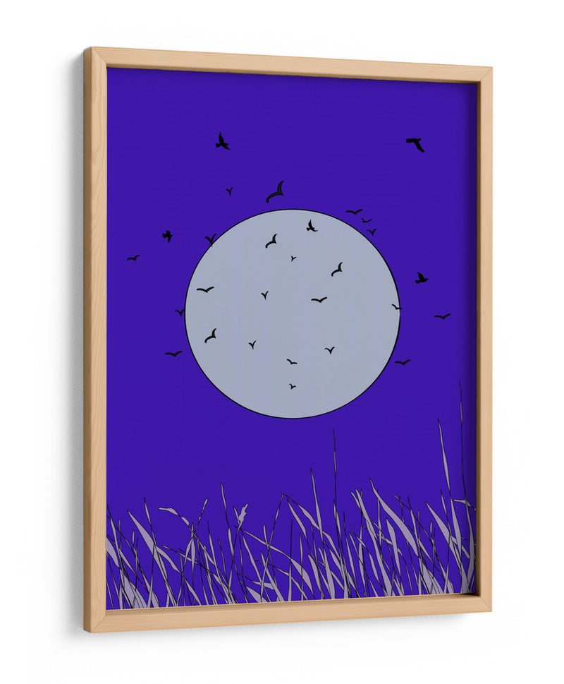 Murciélagos a la luz de la luna - Nicholas | Cuadro decorativo de Canvas Lab