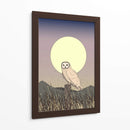 Búho a la luz de la luna - Nicholas | Cuadro decorativo de Canvas Lab
