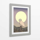 Búho a la luz de la luna - Nicholas | Cuadro decorativo de Canvas Lab