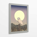 Búho a la luz de la luna - Nicholas | Cuadro decorativo de Canvas Lab