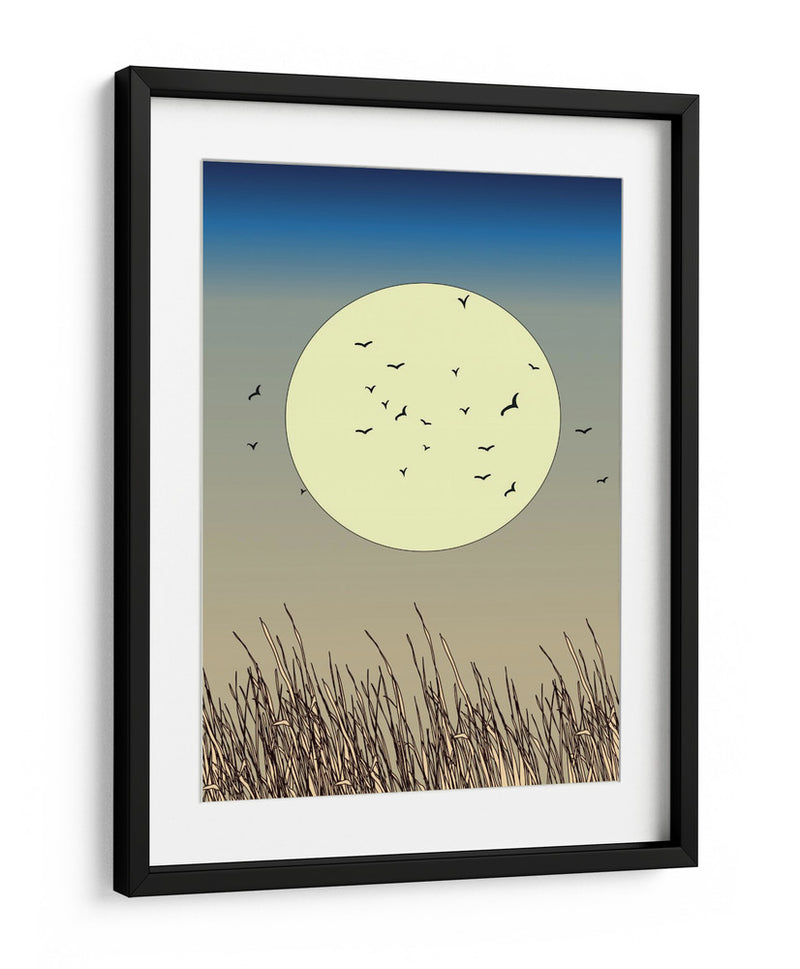 Siluetas de pájaros en vuelo - Nicholas | Cuadro decorativo de Canvas Lab