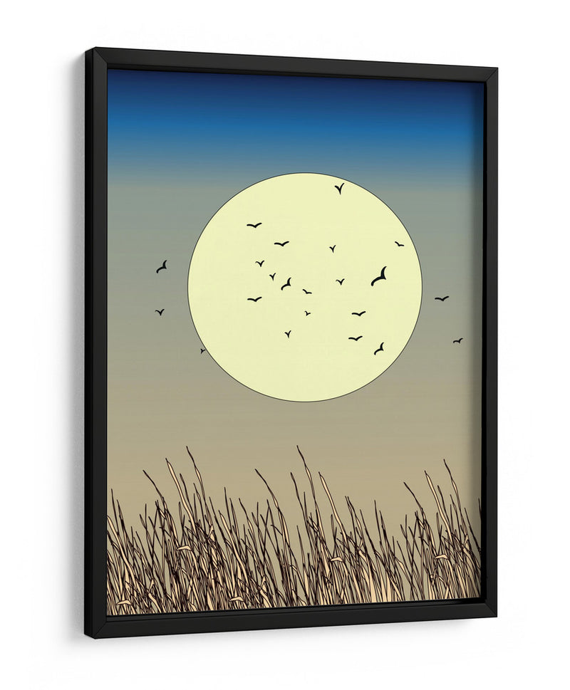 Siluetas de pájaros en vuelo - Nicholas | Cuadro decorativo de Canvas Lab