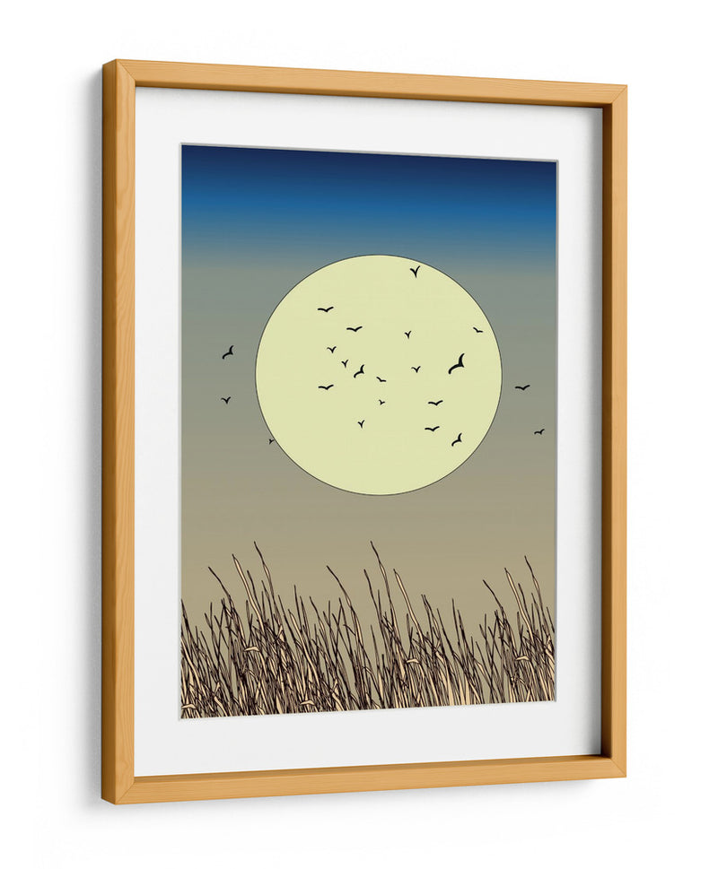 Siluetas de pájaros en vuelo - Nicholas | Cuadro decorativo de Canvas Lab