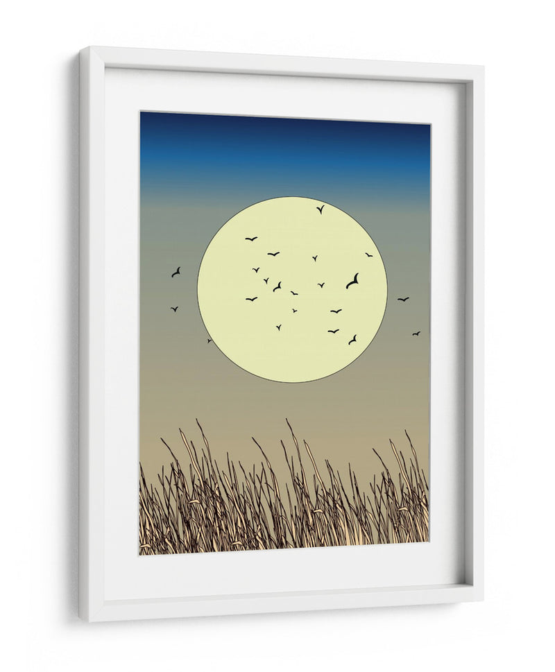 Siluetas de pájaros en vuelo - Nicholas | Cuadro decorativo de Canvas Lab