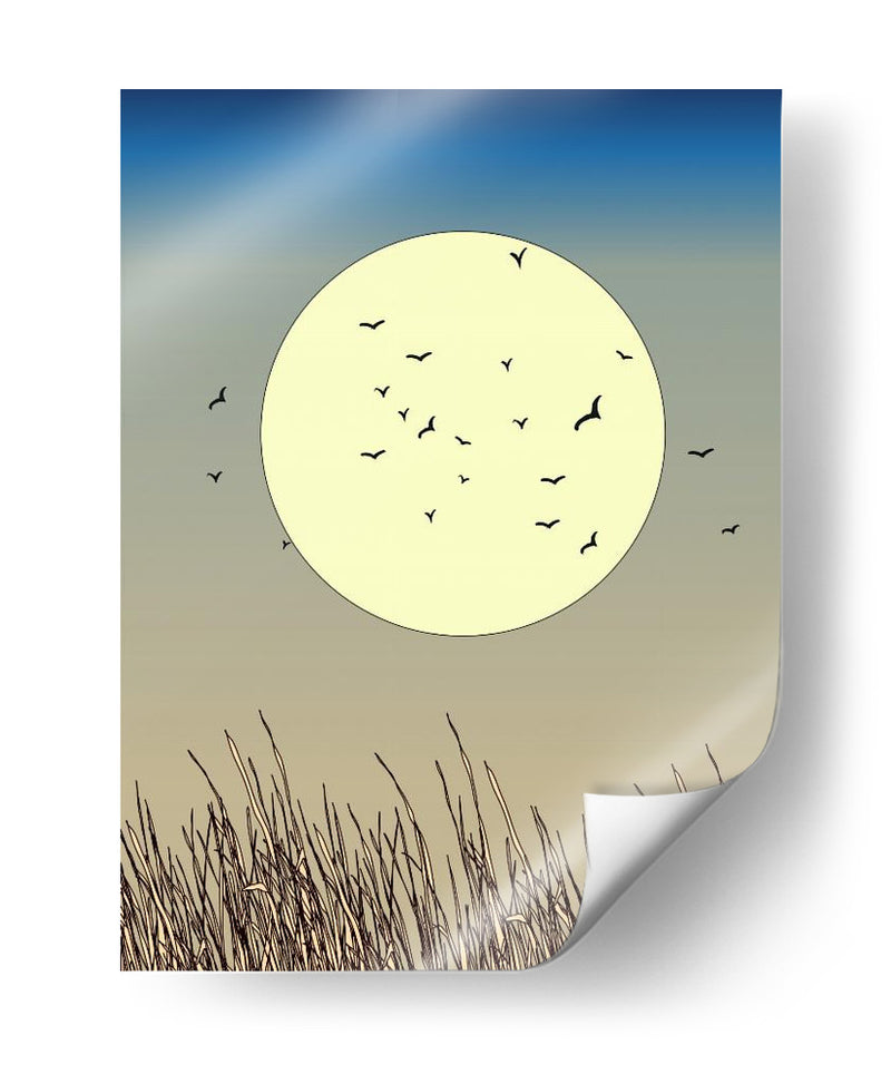 Siluetas de pájaros en vuelo - Nicholas | Cuadro decorativo de Canvas Lab