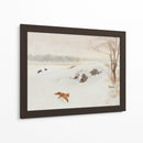 Bruno Liljefors - Cazador en un puesto en el paisaje invernal 1893 - Jolly and Dash | Cuadro decorativo de Canvas Lab