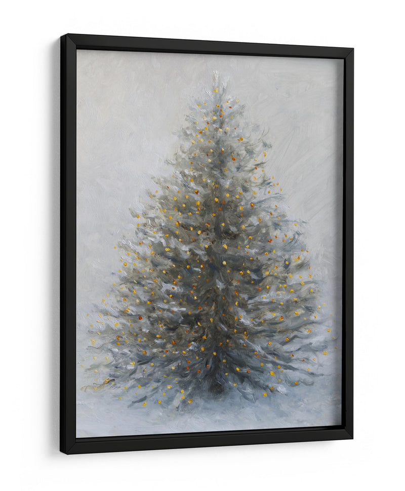 Árbol de Navidad en la nieve - James Zamora | Cuadro decorativo de Canvas Lab