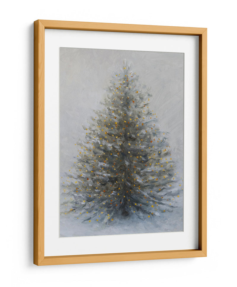 Árbol de Navidad en la nieve - James Zamora | Cuadro decorativo de Canvas Lab