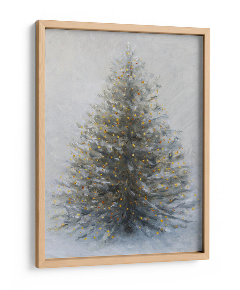 Árbol de Navidad en la nieve - James Zamora | Cuadro decorativo de Canvas Lab