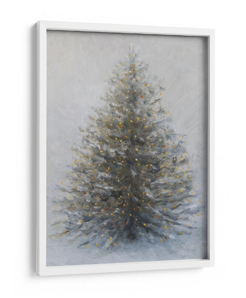 Árbol de Navidad en la nieve - James Zamora | Cuadro decorativo de Canvas Lab