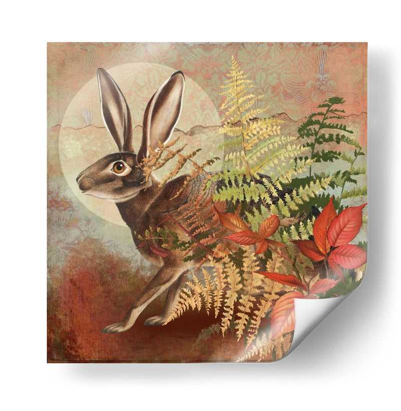 Liebre en otoño - Marja van den | Cuadro decorativo de Canvas Lab